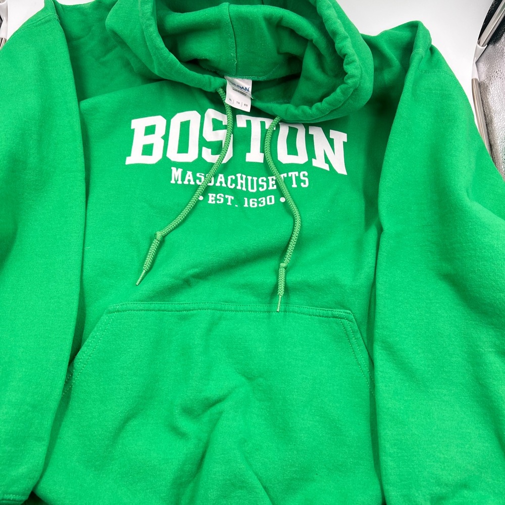 Men’s Green Boston hoodie